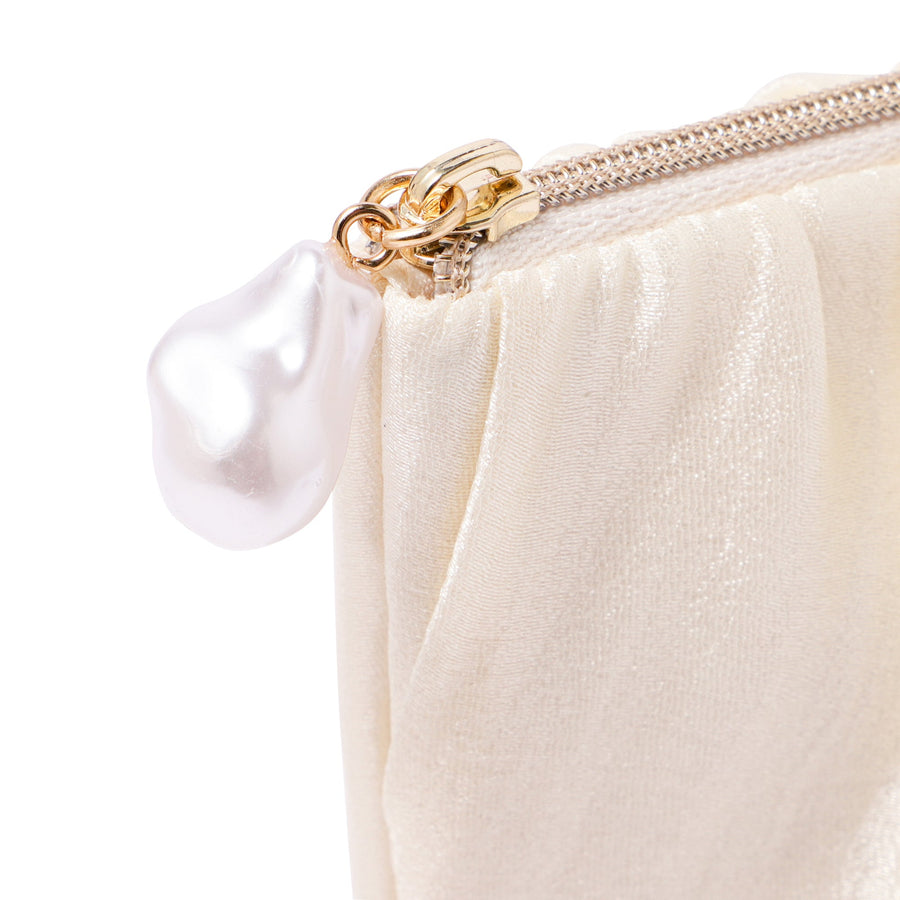 パールシフォン ポーチ L アイボリー