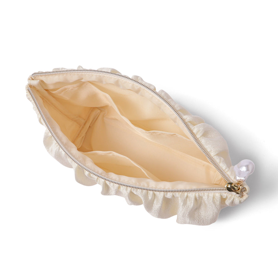 パールシフォン ポーチ L アイボリー