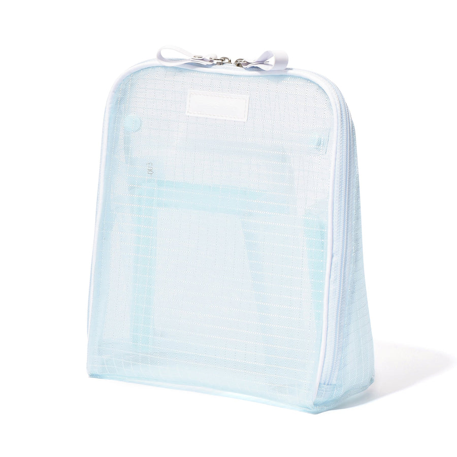 メッシュ ツールスタンドポーチ ライトブルー