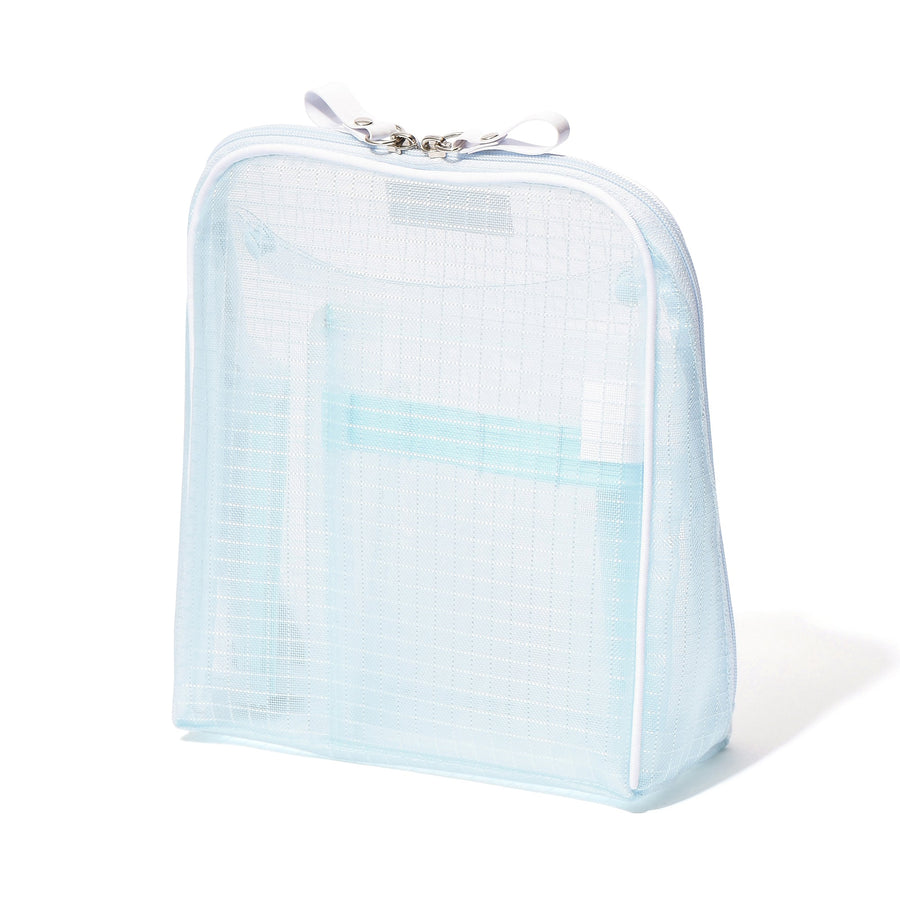 メッシュ ツールスタンドポーチ ライトブルー