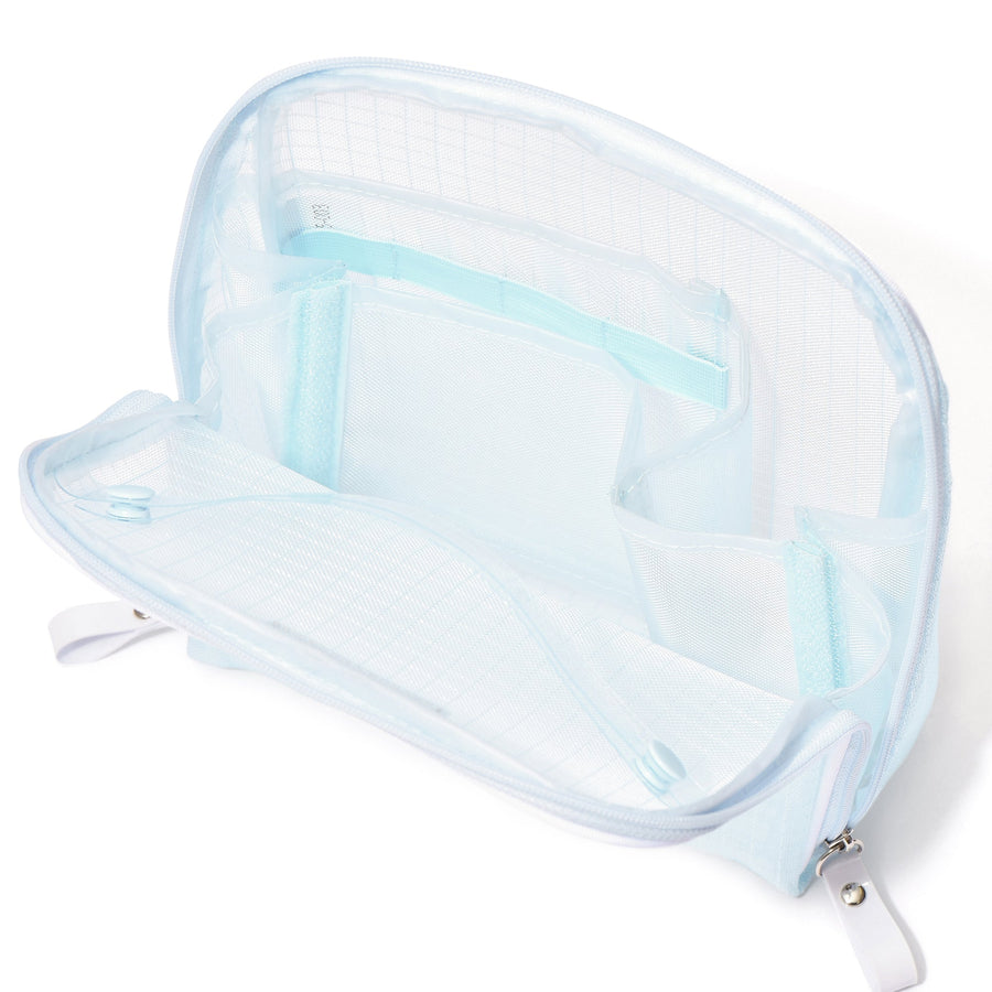 メッシュ ツールスタンドポーチ ライトブルー