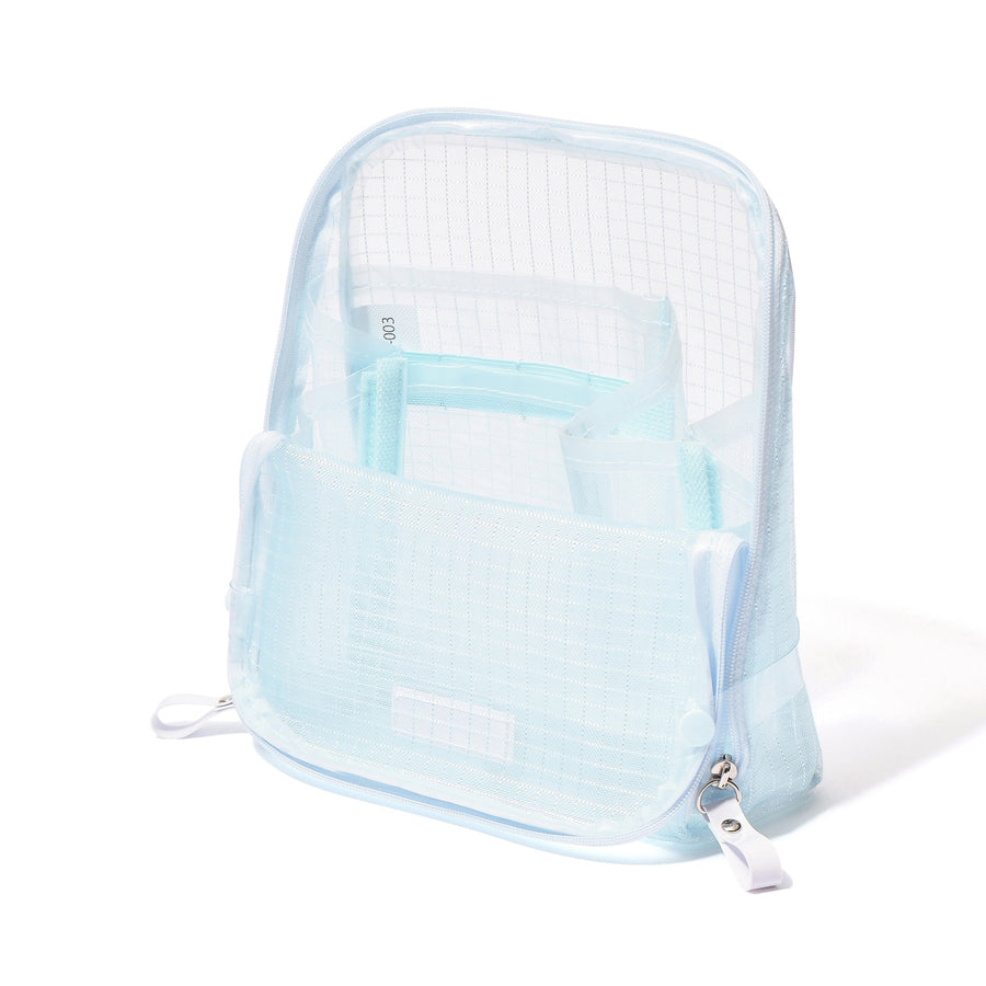 メッシュ ツールスタンドポーチ ライトブルー