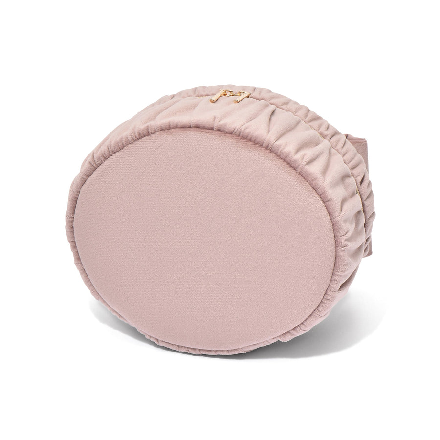 ベロアリボン バニティポーチ S ピンク