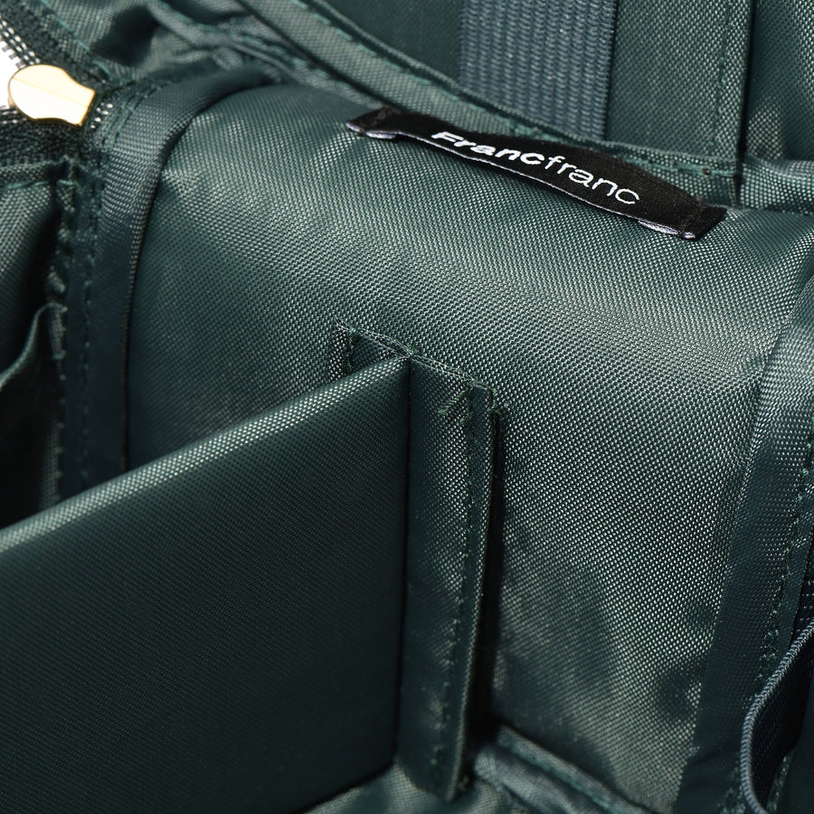 ベロアリボン バニティポーチ S グリーン