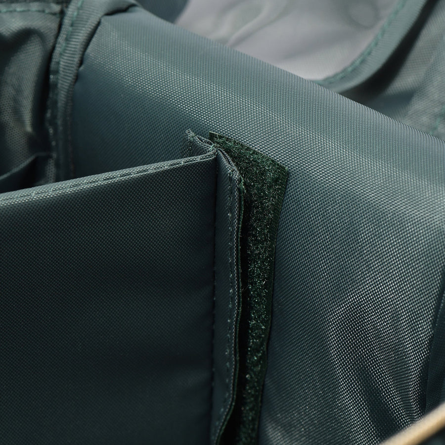 ベロアリボン バニティポーチ L グリーン