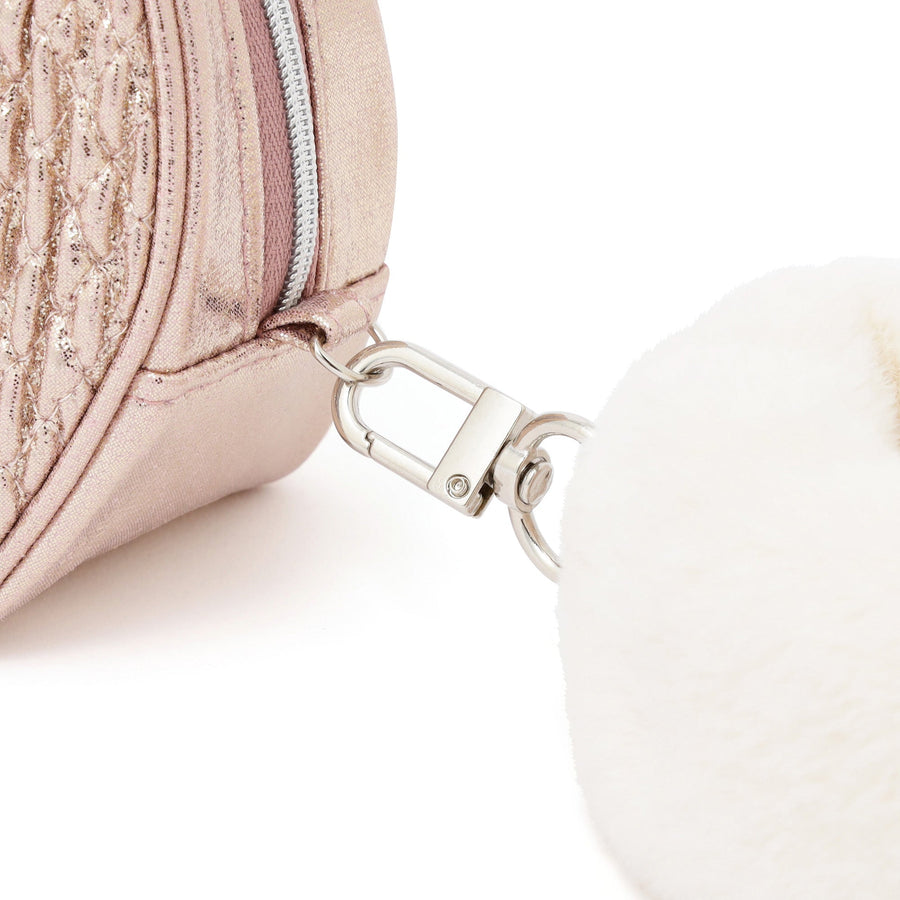 シャイニーホイル ポーチ S ピンク