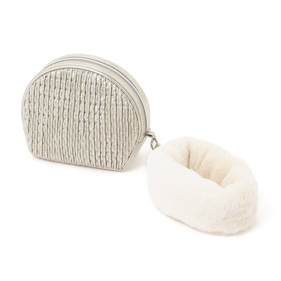 シャイニーホイル ポーチ S シルバー