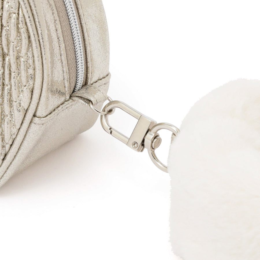 シャイニーホイル ポーチ S シルバー