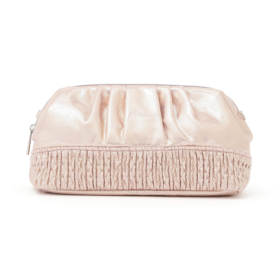 シャイニーホイル ワイヤーポーチ ピンク