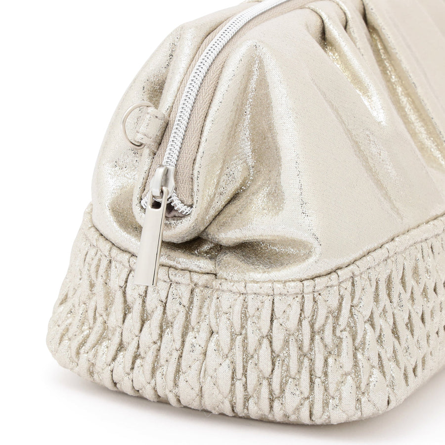 シャイニーホイル ワイヤーポーチ シルバー