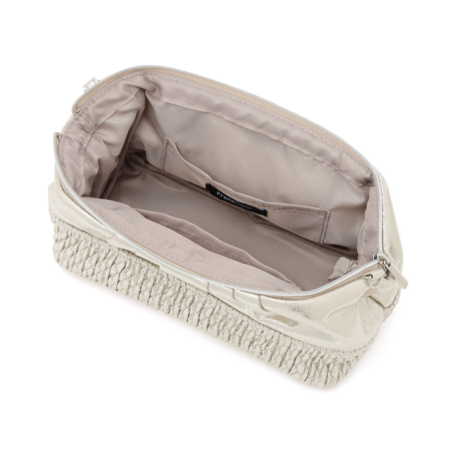 シャイニーホイル ワイヤーポーチ シルバー