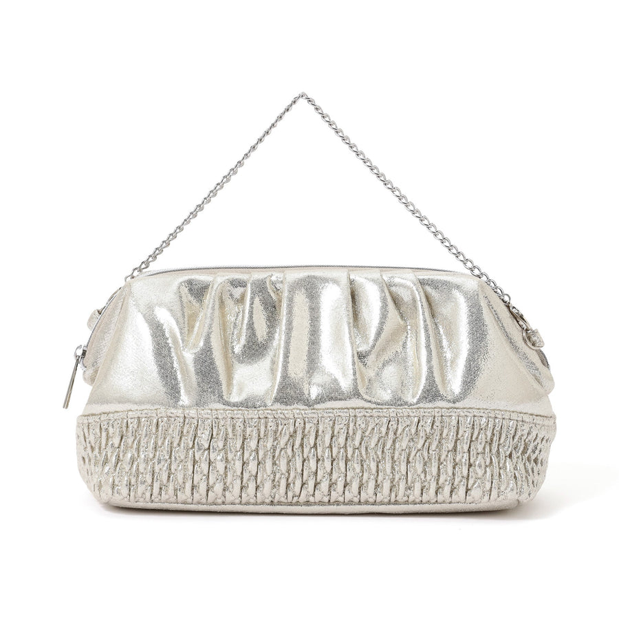 シャイニーホイル ワイヤーポーチ シルバー