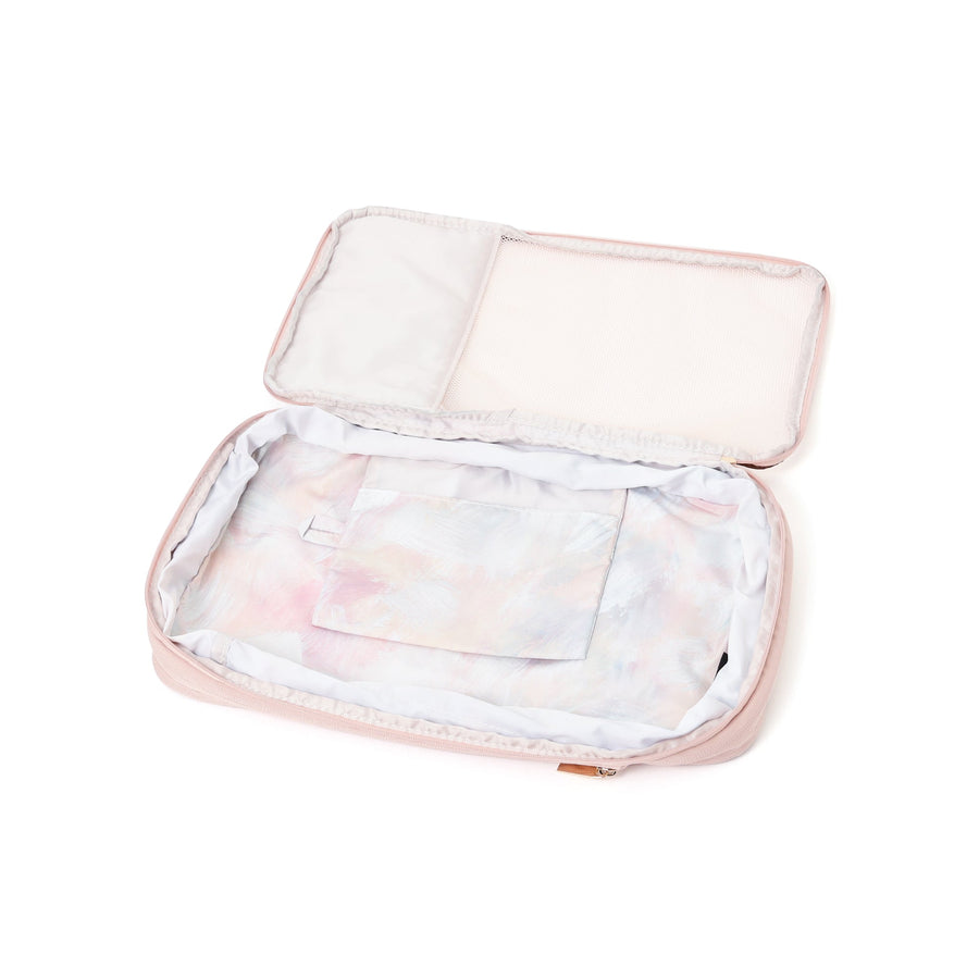 モダンパレット 圧縮オーガナイザー S ブラウン×ピンク