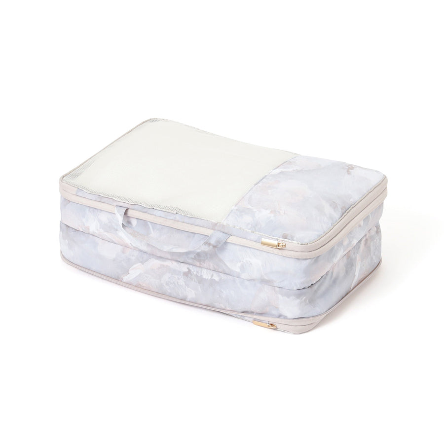 モダンパレット 圧縮オーガナイザー M ベージュ×グレー