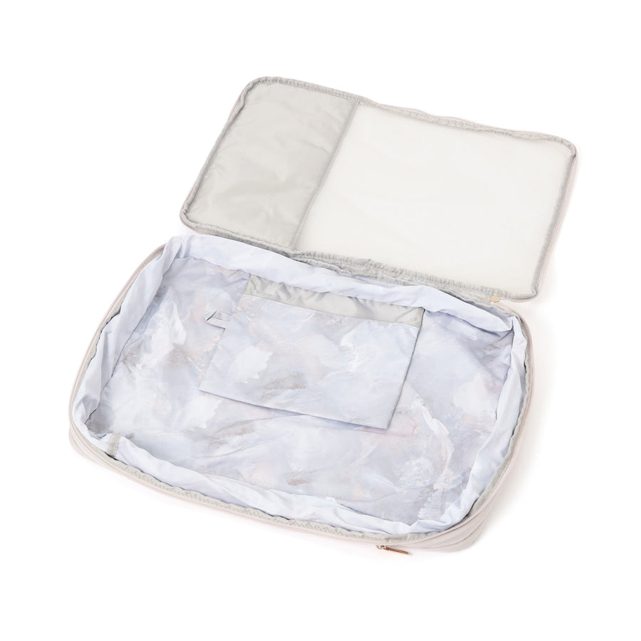 モダンパレット 圧縮オーガナイザー L ベージュ×グレー