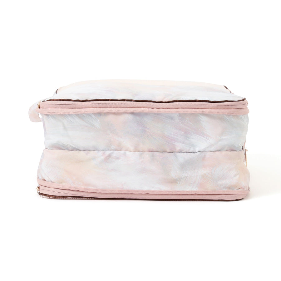 モダンパレット 圧縮オーガナイザー L ブラウン×ピンク