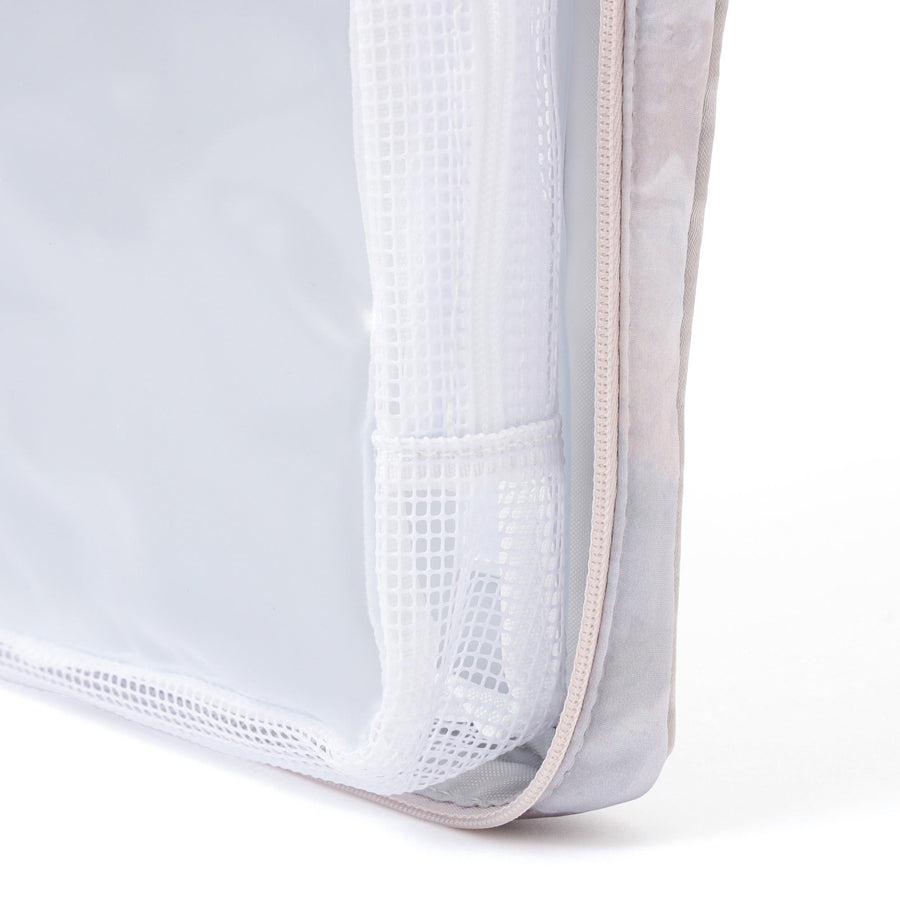 モダンパレット ハンギングポーチ L ベージュ×グレー