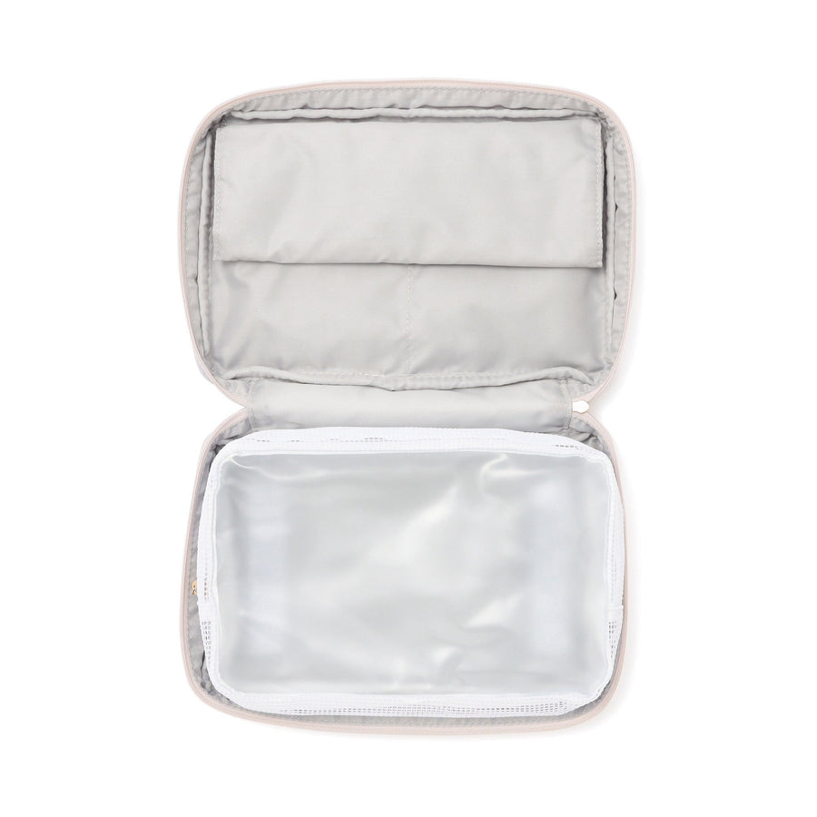 モダンパレット ハンギングポーチ L ベージュ×グレー