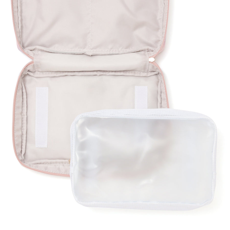 モダンパレット ハンギングポーチ L ブラウン×ピンク