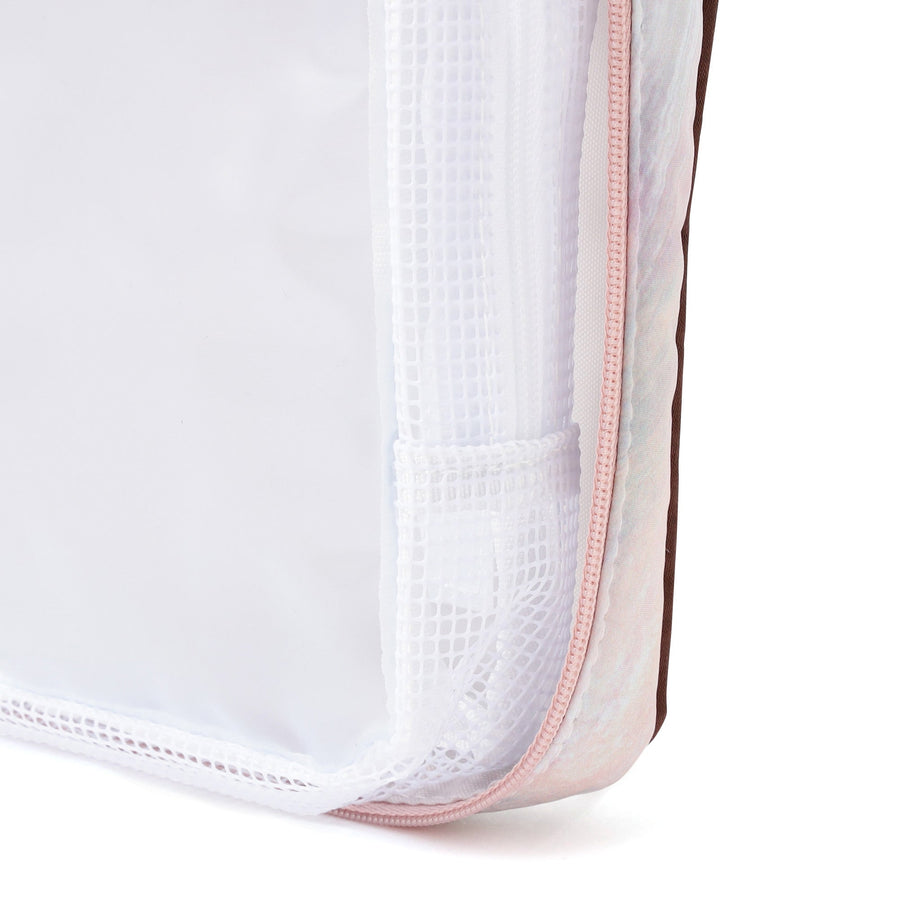 モダンパレット ハンギングポーチ L ブラウン×ピンク