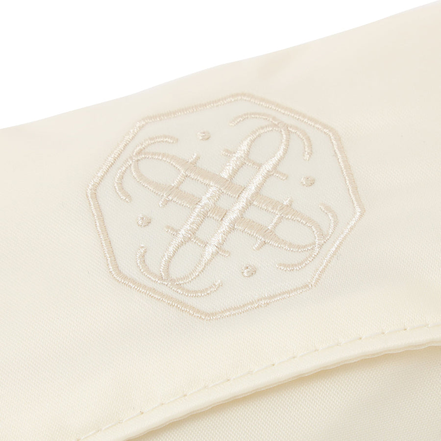 バイカラーサテン 圧縮オーガナイザー S ミント×アイボリー