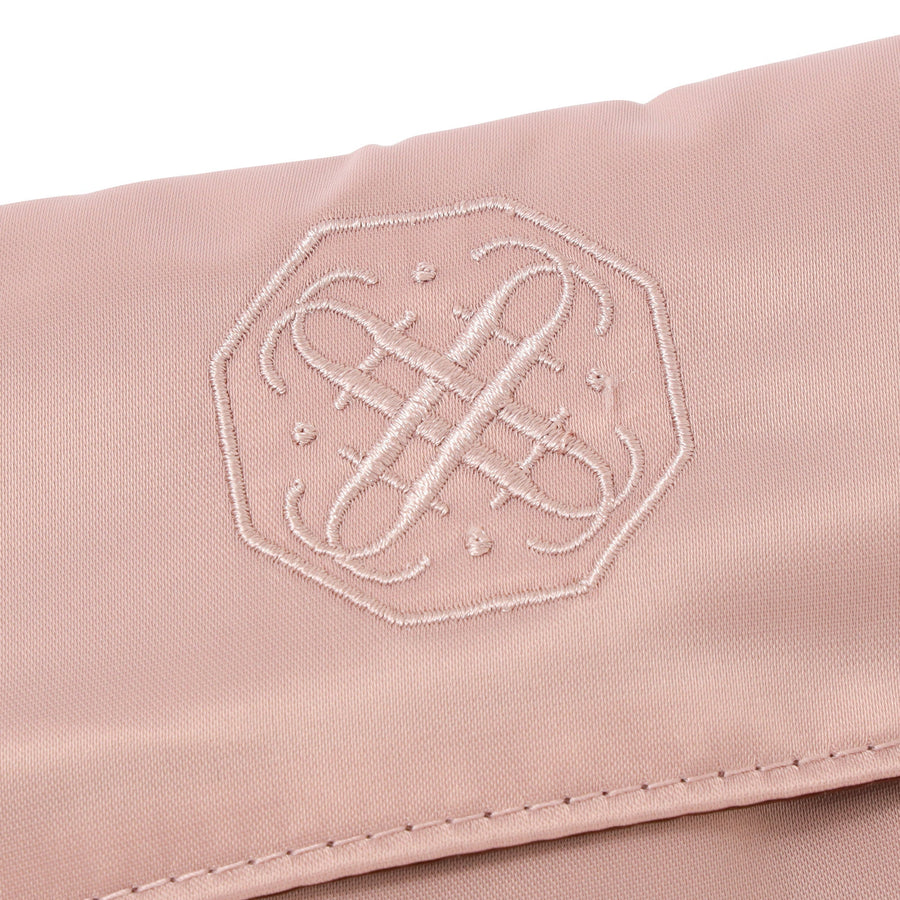 バイカラーサテン 圧縮オーガナイザー L ピンク×ブラウン