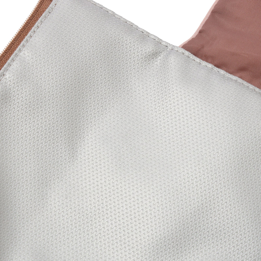 バイカラーサテン ヘアアイロンケース ピンク×ブラウン