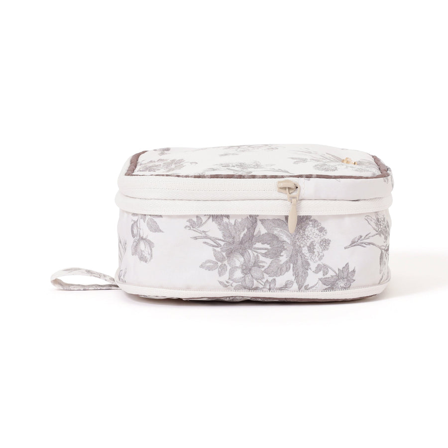 クラシックフラワー サニタリー圧縮ポーチ ライトピンク