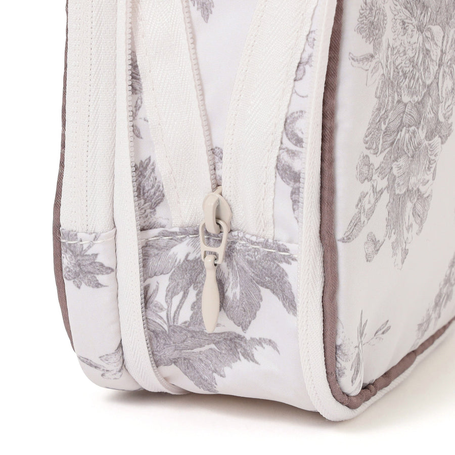 クラシックフラワー サニタリー圧縮ポーチ ライトピンク