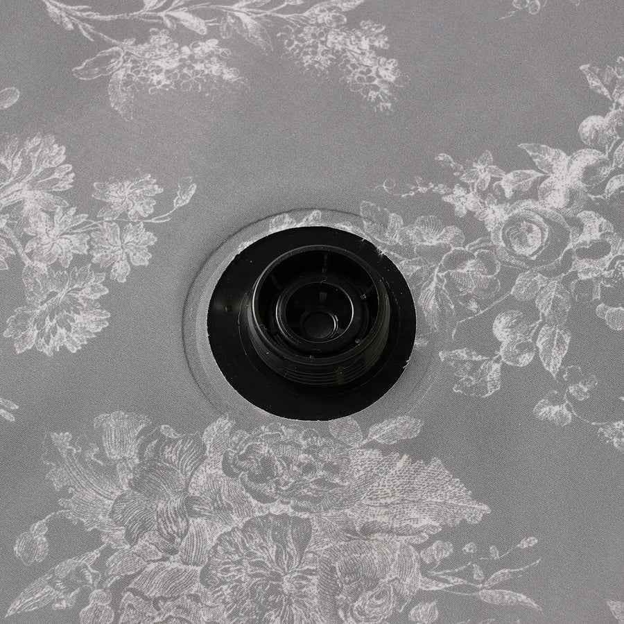 クラシックフラワー 空気圧縮パック ダークグレー