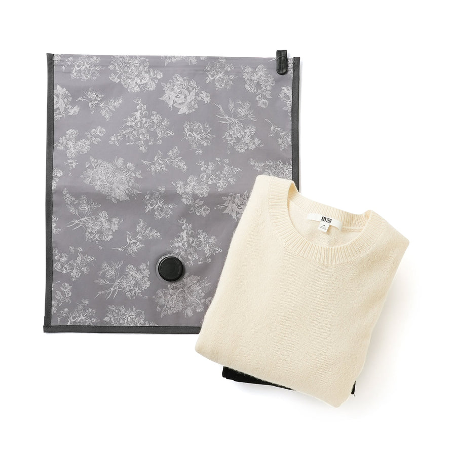 クラシックフラワー 空気圧縮パック ダークグレー