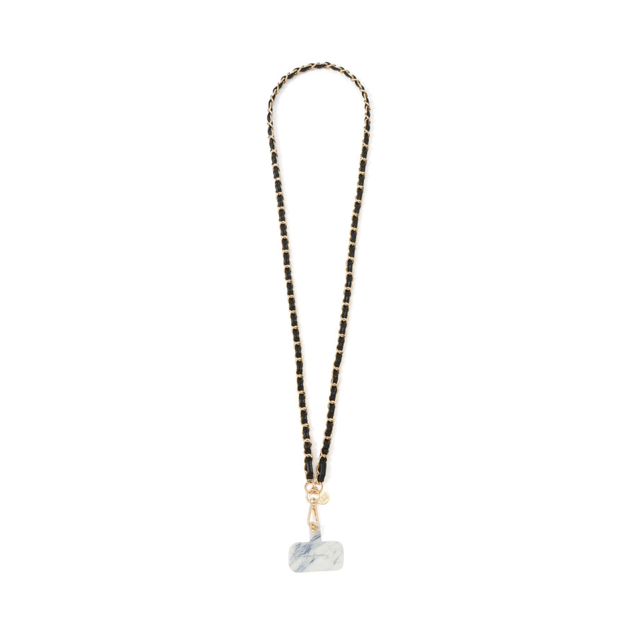 スマホストラップ チェーン 2 ブラック