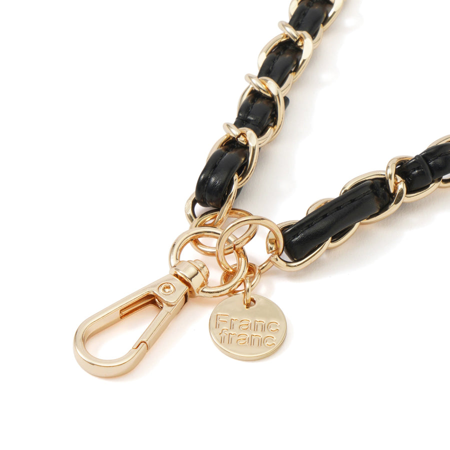 スマホストラップ チェーン 2 ブラック