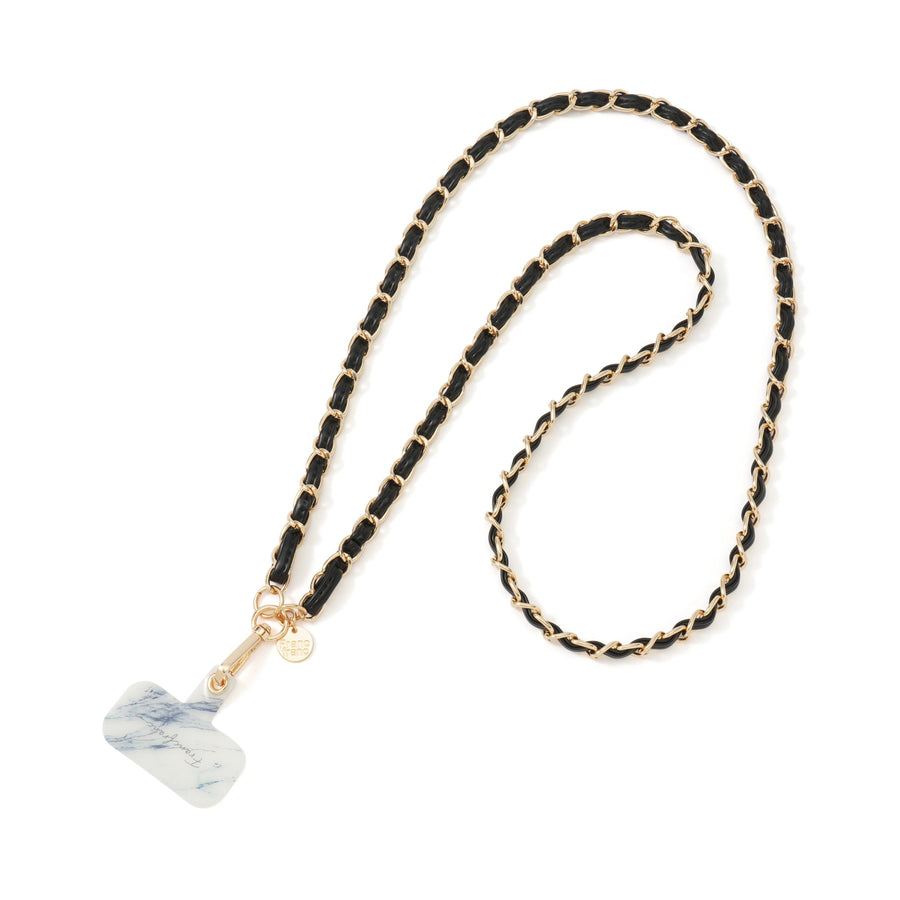 スマホストラップ チェーン 2 ブラック