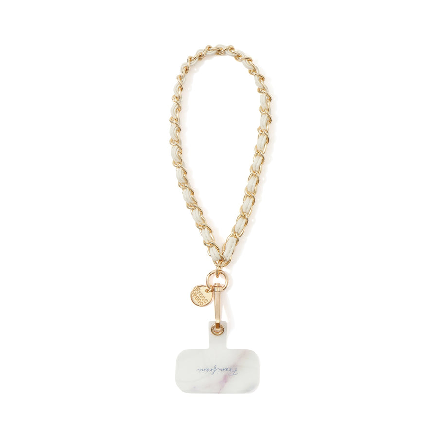 スマホハンドストラップ チェーン 2 ホワイト