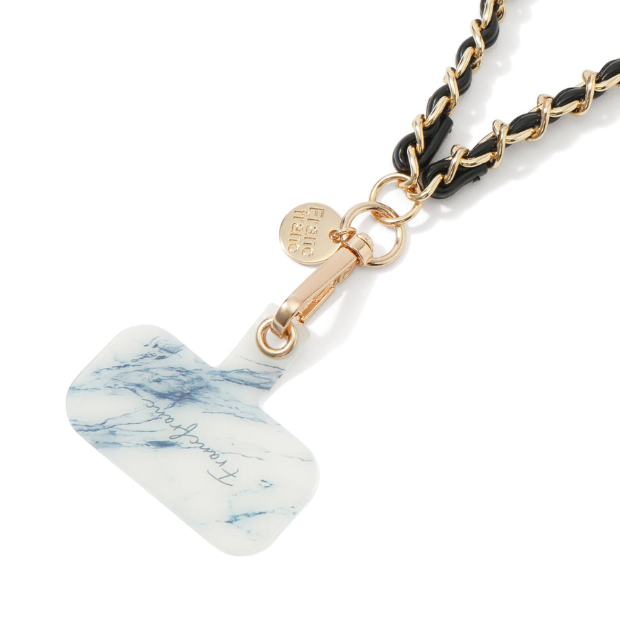 スマホハンドストラップ チェーン 2 ブラック