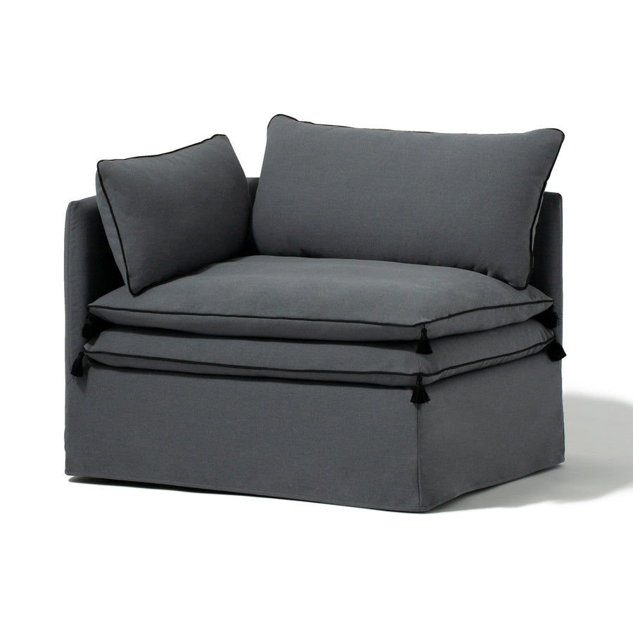 SUIGNUE Sofa R Dark Grey