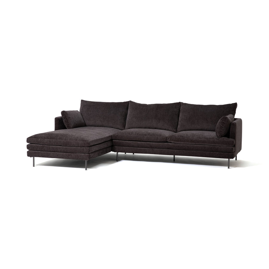 Large sofa L dark grey