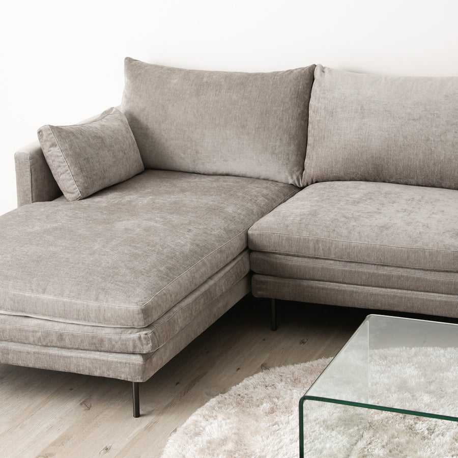 Large sofa L dark grey