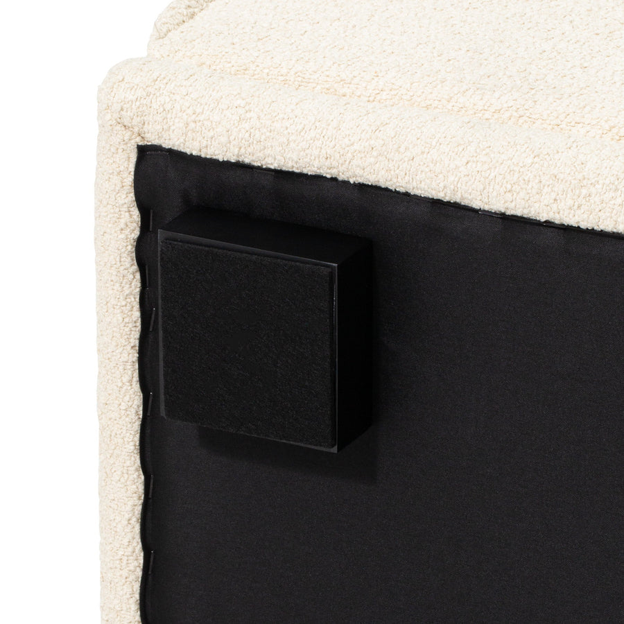 メーネ カウチ 2 R ホワイト（W815）