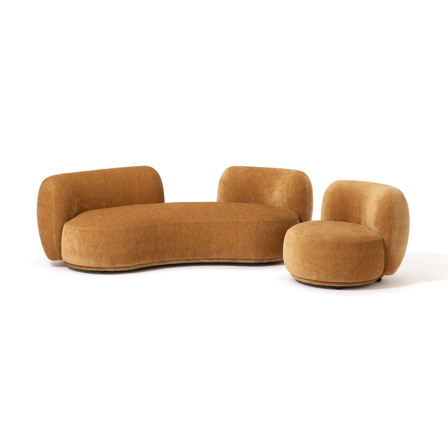 ボヌール ソファ 1S イエロー（W710）