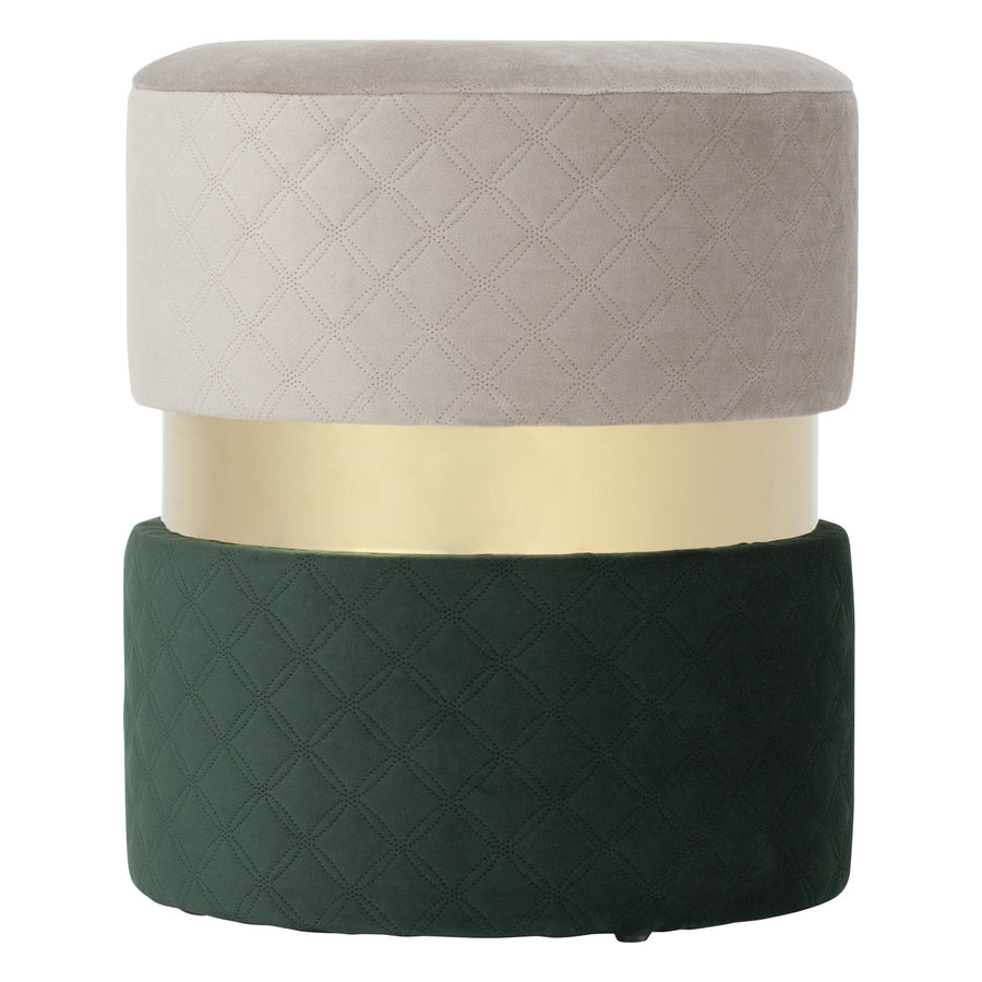 Gem Stool Gray x Green