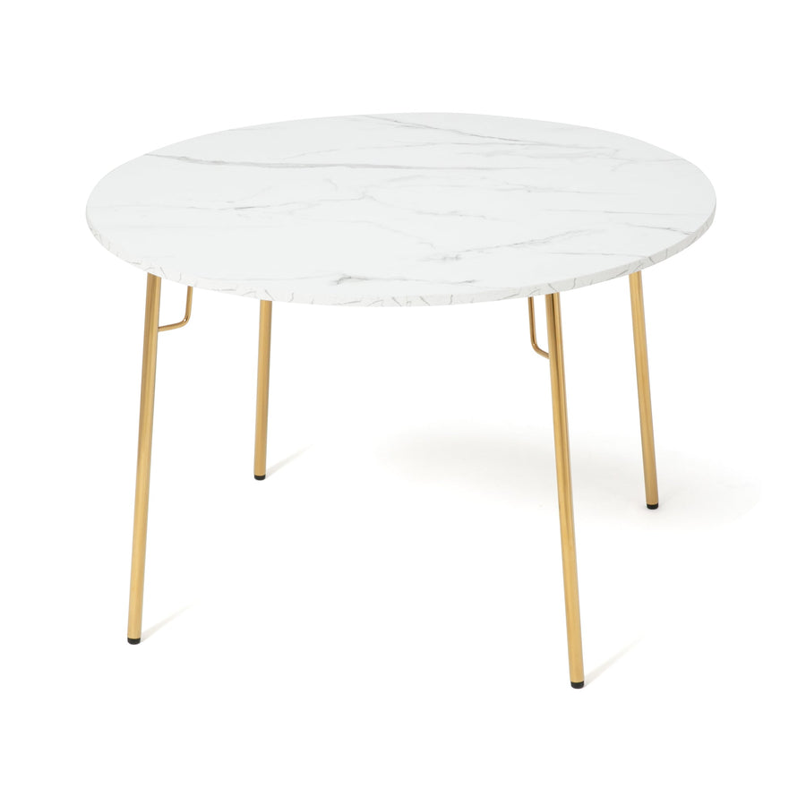 Bell Dining Table Round Marble x Gold (φ1100)