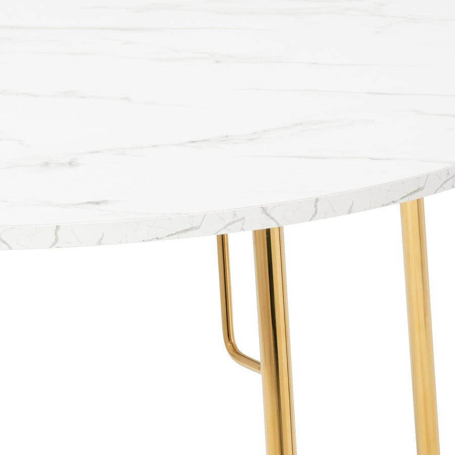 Bell Dining Table Round Marble x Gold (φ1100)