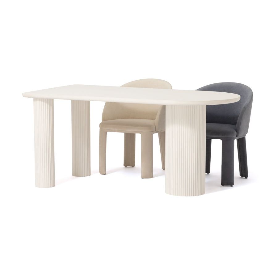 パルム ダイニングテーブル ホワイト（W1600）