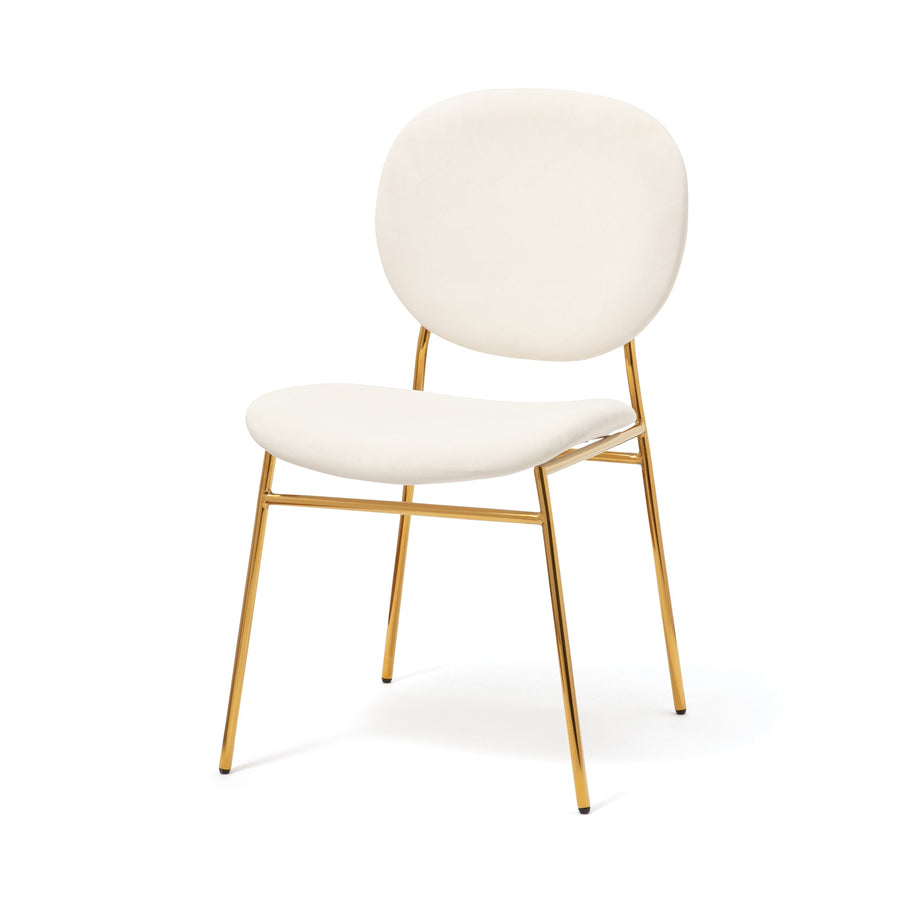 Bell Chair White x Gold