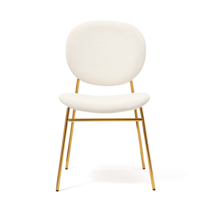 Bell Chair White x Gold