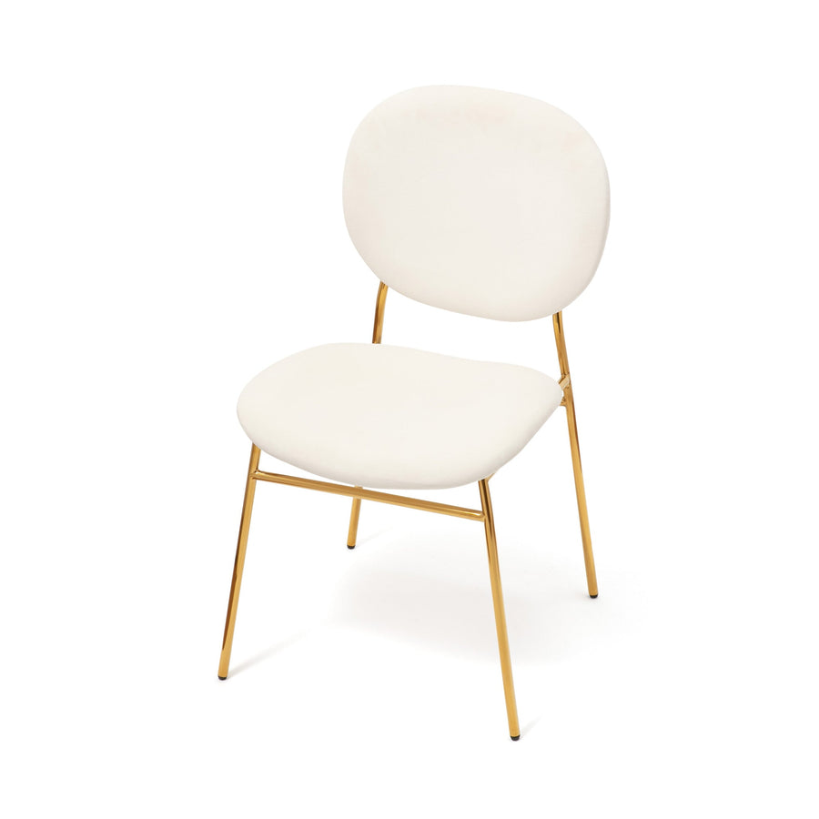 Bell Chair White x Gold