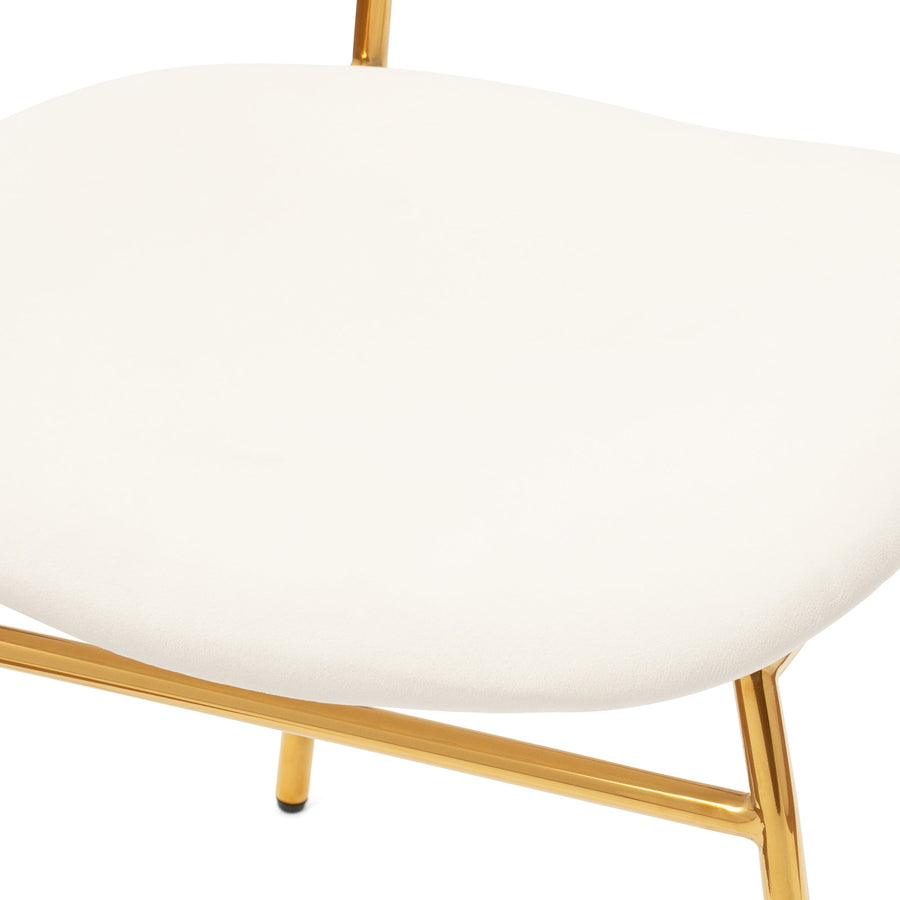 Bell Chair White x Gold