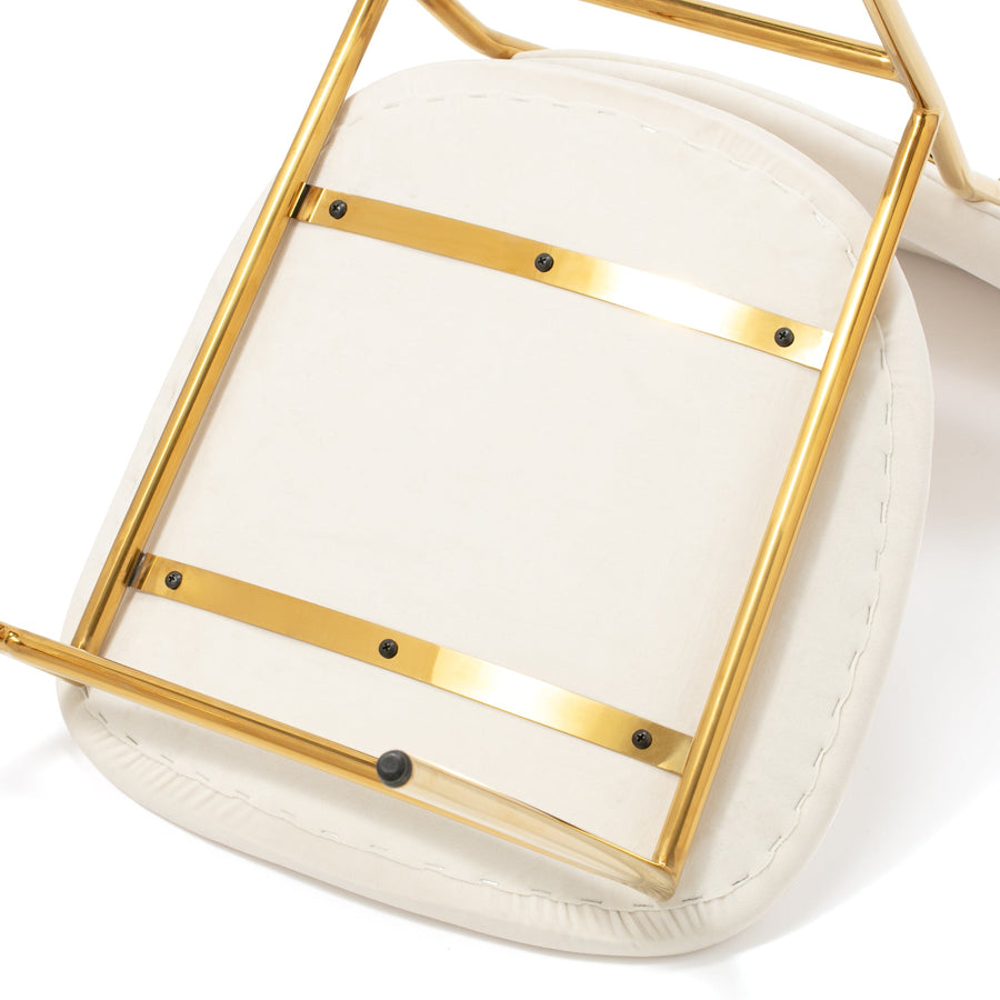 Bell Chair White x Gold